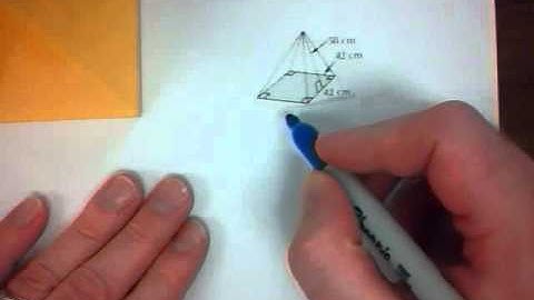 Mr. v teaching math - Measurement Lesson 15a Volume of Rectangular Pyramids