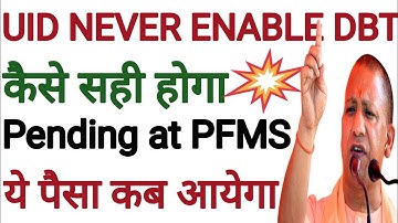 UID Never Enable For DBT कैसे सही होगा Up Pension Kab Aayegi Viklang Pension Kab Aayegi PFMS Payment