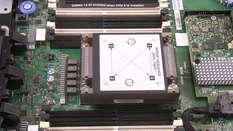 Lenovo System x3550 M5 installing a heat sink