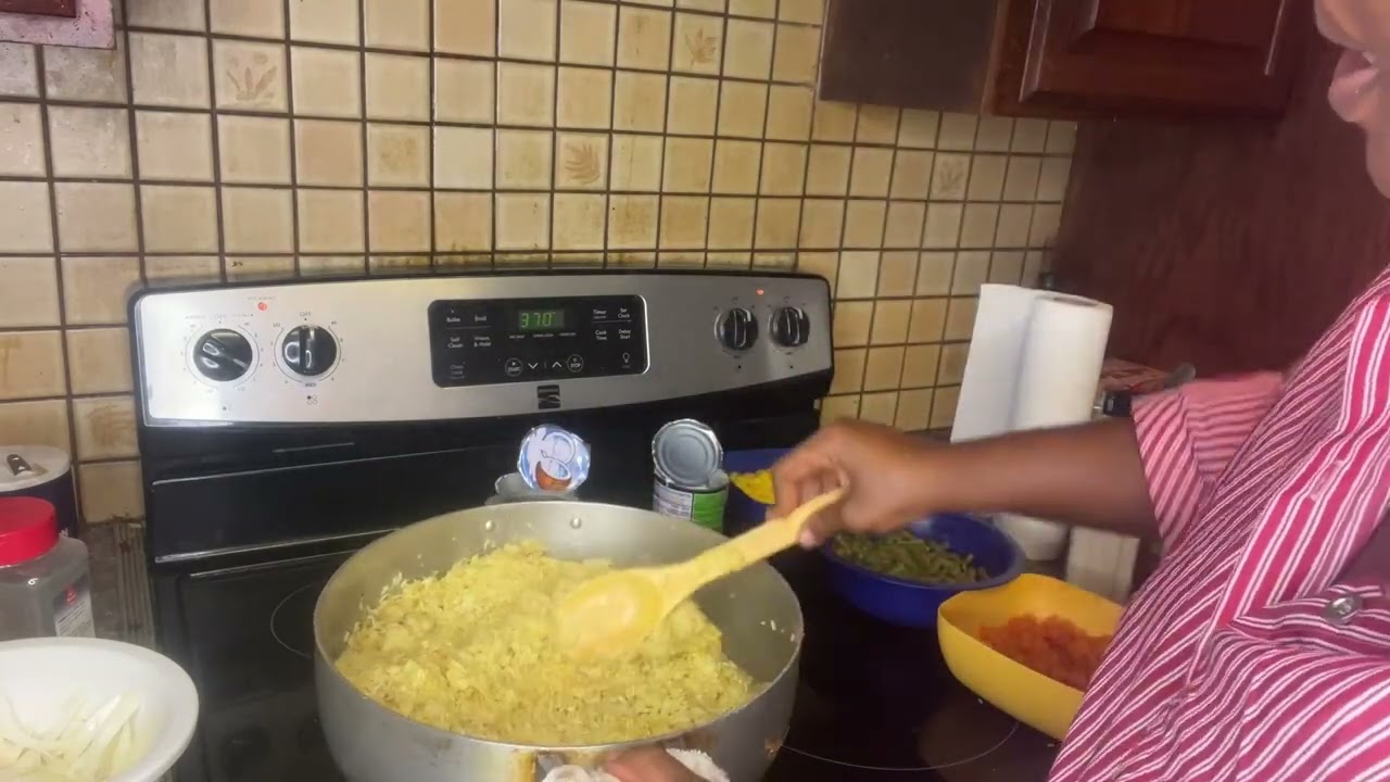 Sierra Leone coconut shrimp fry rice