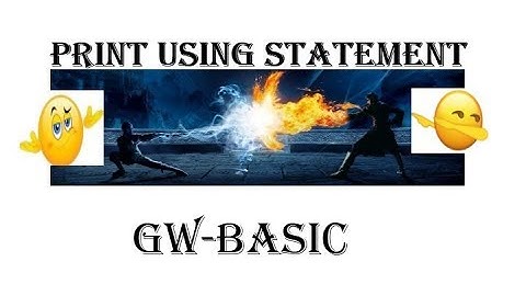 PRINT USING STATEMENT in gw basic| 10th class computer lectures in urdu/Hindi| Ch # 2 computer 10th