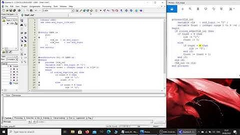 Quartus II 8 1  VHDL clock circuit