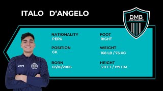 Italo D'Angelo (GK) Soccer Recruiting Video - Spring 2025