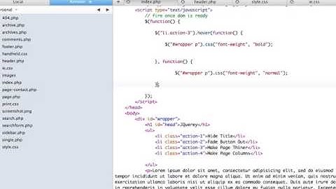 JQuery Tutorial - Callback Functions