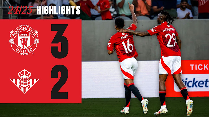 Amad On Fire At Snapdragon Stadium! 🔥 | Man Utd 3-2 Real Betis