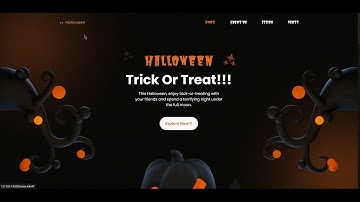 🎃 Build & Deploy a Responsive Halloween Website Design Using HTML CSS & JavaScript