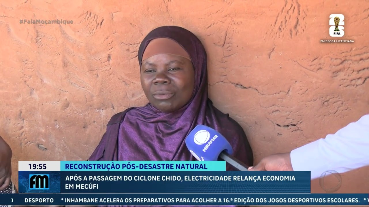 Após a passagem do ciclone Chido Electricidade de Moçambique relança economia em Mecúfi