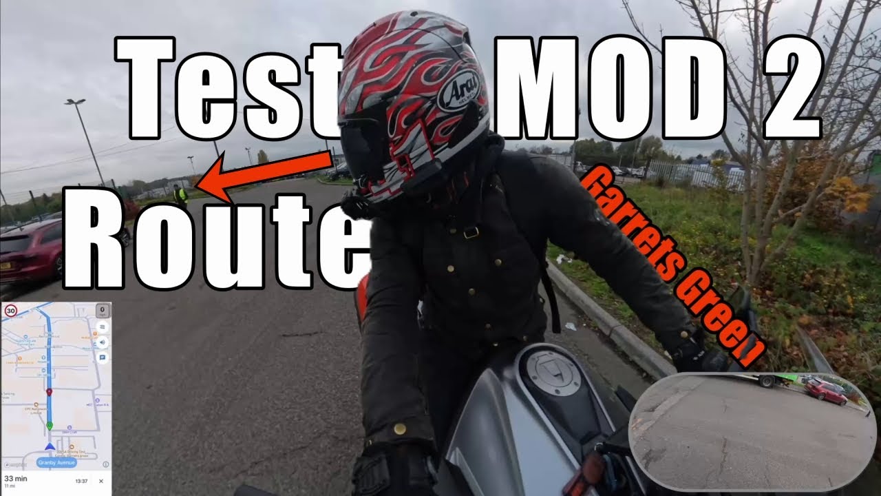 Mod 2 Test Layout Example Could you Pass Mod 2 at Garrets Green? (Module 2 test route example ...
