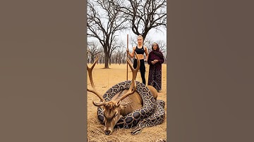 [VIRAL] They Found a Weak Deer About to Be Eaten by a Giant Snake… 🦌🐍 #animals #snake #snakeattack
