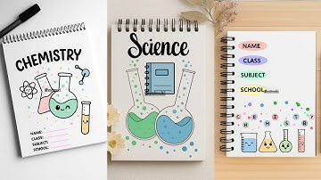 10 chemistry front page design ideas🧪⚗️ #youtube #yshuskorner #chemistry #frontpage #coverpagedesign