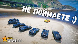 УХОЖУ НА СКОРОСТИ 100 КМ Ч ОТ ПОГОНИ, ГОРОДСКИЕ ПОГОНИ В GTA 5 RP BURTON !