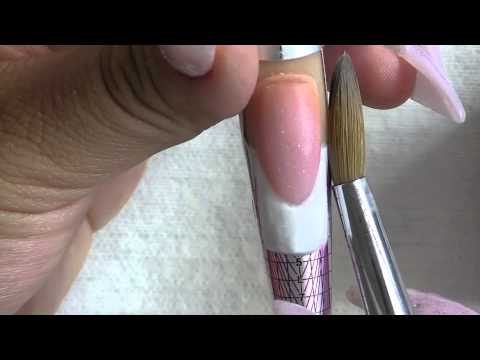 Como hacer uñas esculturales para principiantes/ How to do a perfect french  (for beginners) - YouTube