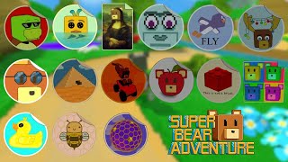 Super Bear Adventure All Stickers