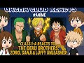 Class 1-A Reacts to the Deku Brothers: Zoro, Sanji &amp; Luffy Unleashed! #anime #gachaclub