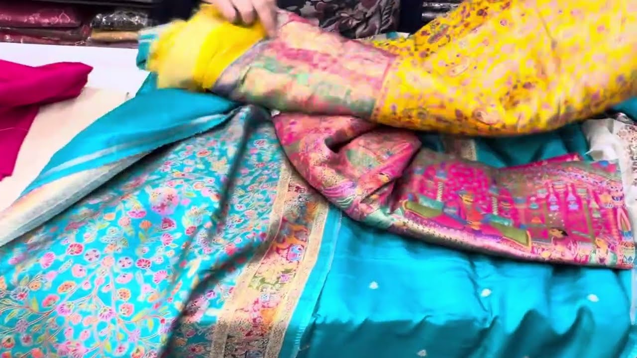 Elegant party wear !! Butter silk !! On your demand (9896153056)(14/11/25) beautiful new collection 