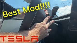Tesla Model 3 Highland/Model Y Juniper Gear Selector Stalk Review. Best Mod Yet!!! #tesla #hansshow