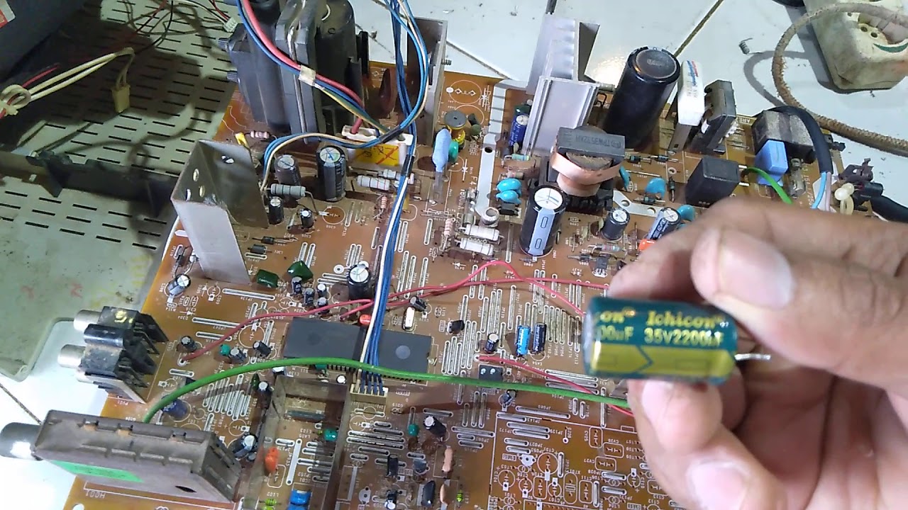 Cara memperbaiki tv Toshiba layar Bergaris 