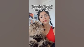 😳 2 truth and 1 lie challenge 😱 #truth #challenge #funnycats #catshorts