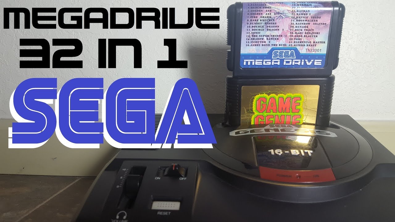 Sega Mega Drive 32 in 1 multicart quick look DEMO