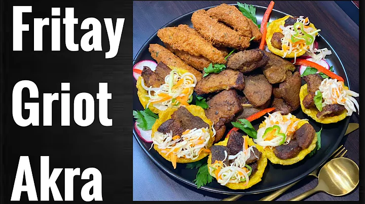 FRITAY (How to make plantain cups) Griot and Akra