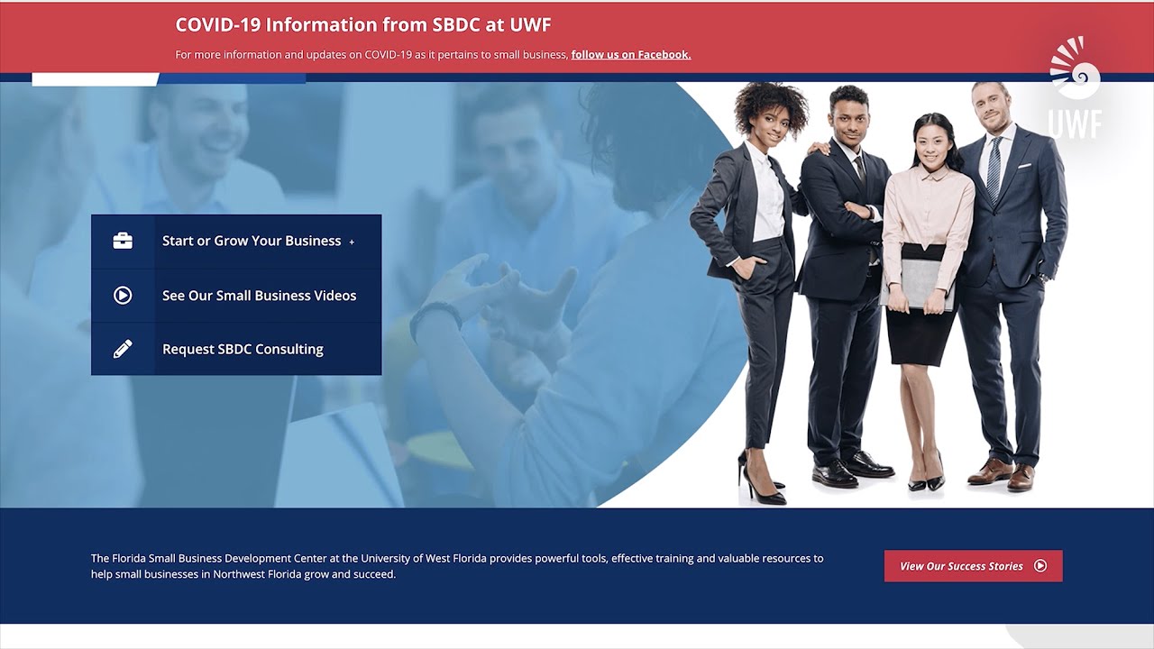 UWF Coronavirus Update from President Saunders: Florida SBDC at UWF