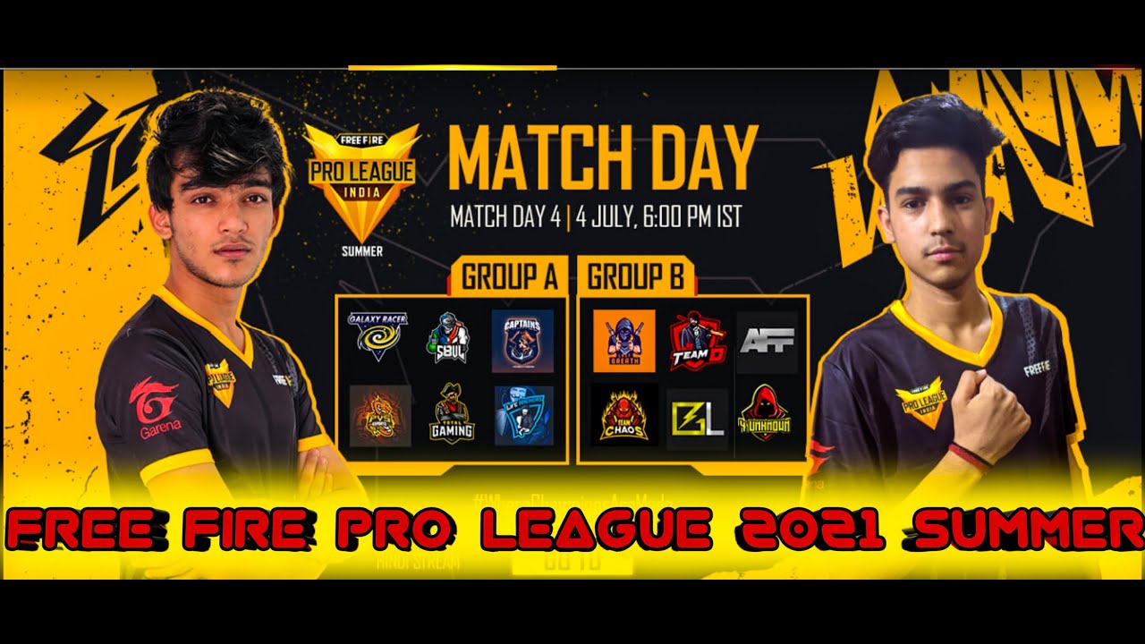 FREE FIRE PRO LEAGUE 2021 SUMMER TOURNAMENT [ MATCHDAY 4 ]// TG-FozyAjay IS LIVE ||