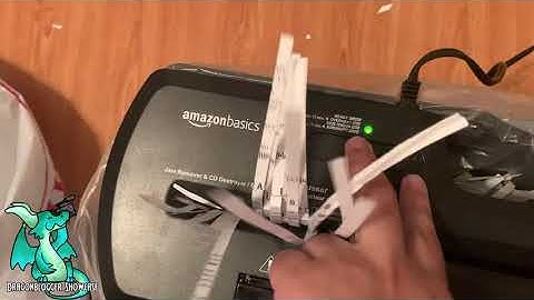 Amazoncom Amazon Basics 8 Sheet Strip Cut Paper CD and Credit Card Shredder