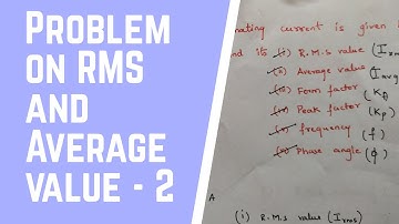Module-1|| Chapter-2||Problem on RMS value and average value|| Basic Electrical|| new syllabus|| VTU