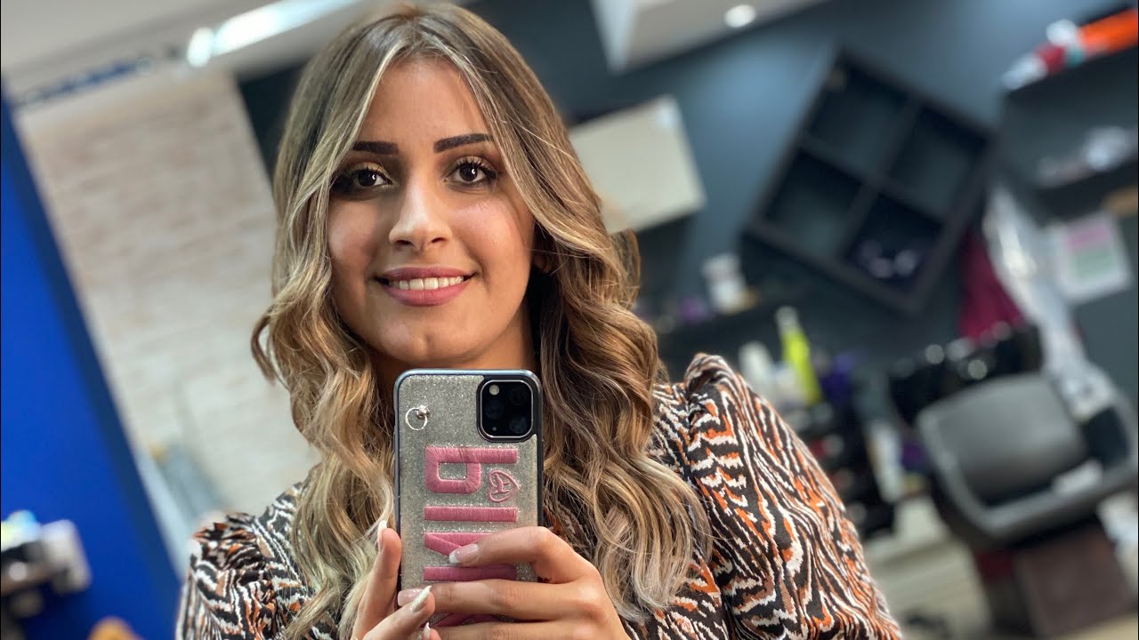 طريقه عمل البالياج رملي بتكنيك جديد #صبغات شعر