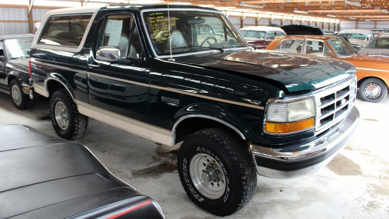 1993 Ford Bronco 351 V8 4x4 Eddie Bauer At Country Classic Cars
