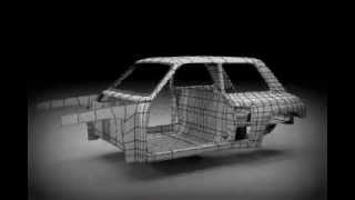 Renault 5 Turbo , début du chassis en 3D