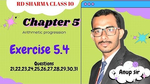 Exercise 5.4 Q 21 to 31 | Chapter 5 Arithmetic Progression | Ch 5 AP rd sharma class 10 maths