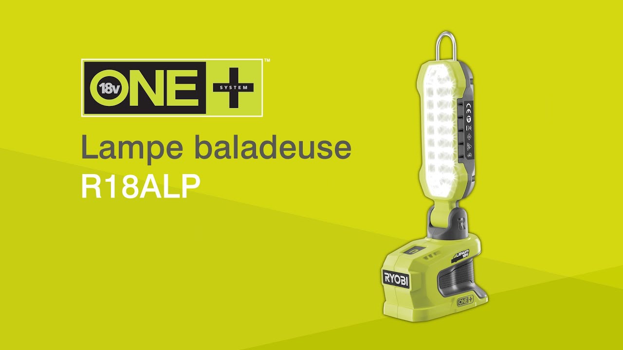 Lampe baladeuse compacte sans fil 18V ONE+™ R18ALP RYOBI® 