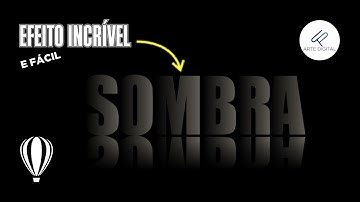 Aprenda a criar EFEITO Sombra em um TEXTO no COREL DRAW - Passo a passo