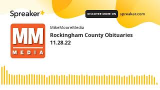 Rockingham County Obituaries 11.28.22