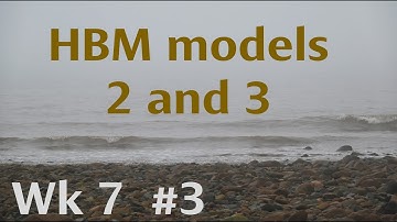 Introduction to the elements of Bayesian statistics. Week 7. Video 3. HBM models 2 and 3