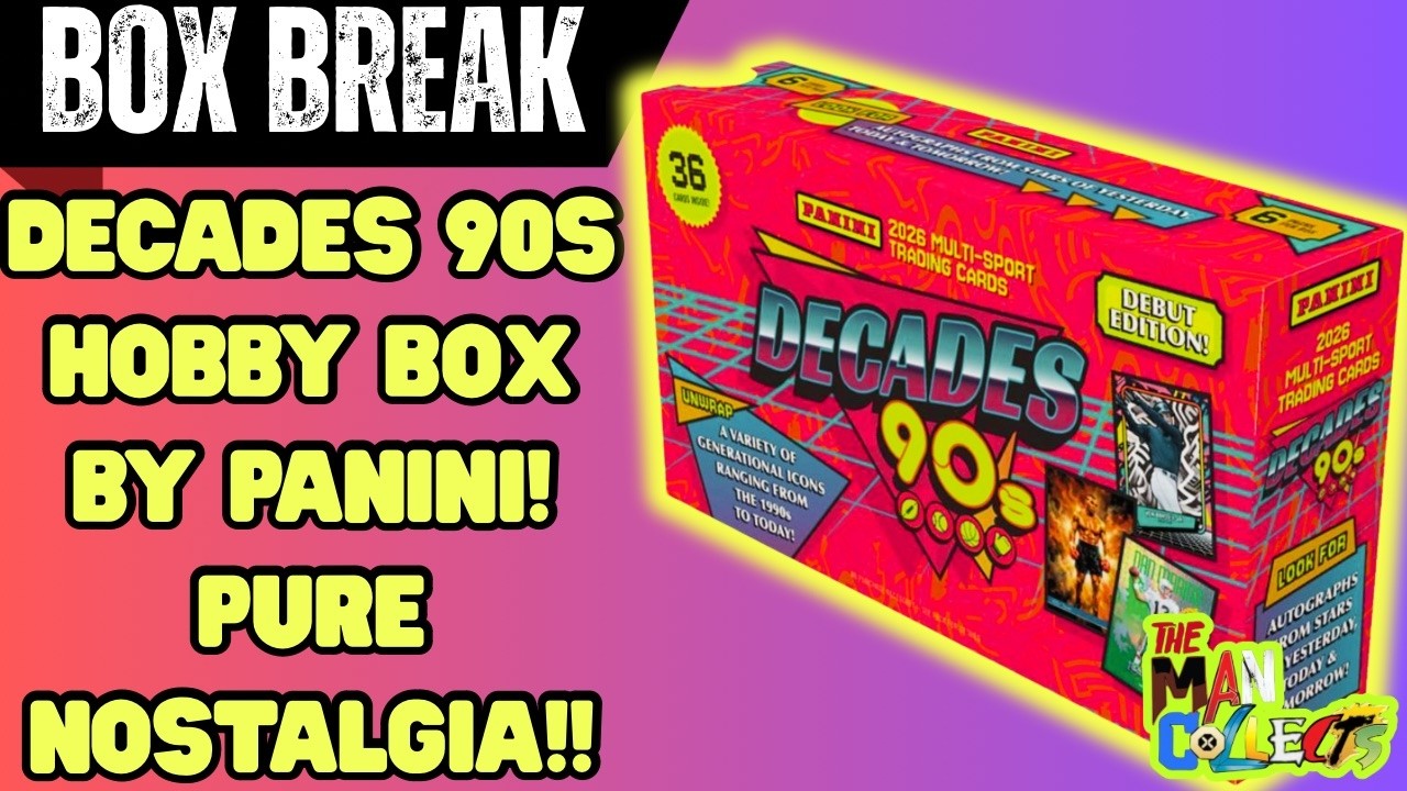 BOX BREAK | NEW Decades 90s Trading Cards By Panini! Sweet