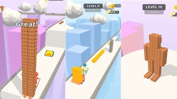 Brick Builder all levels Gameplay | Walkthrough Gaming | Giant Rush Android, ios