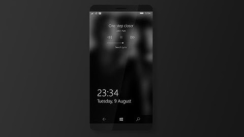 Windows 10 Mobile | Lock Screen Music Controls | Project Neon | Concept UI