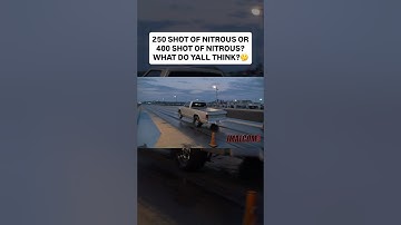 Did he spray a 250 shot or 400 shot of nitrous to this S10…what do yall think?