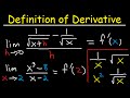 Limit Definition of Derivative Square Root, Fractions, 1/sqrt(x), Examples  - Calculus