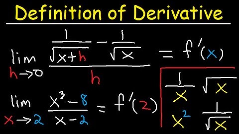 Limit Definition of Derivative Square Root, Fractions, 1/sqrt(x), Examples  - Calculus