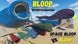 Bloop Size Comparison 2024! 🌌🦑 Bloop vs Space Bloop || Who Rules the Cosmos?