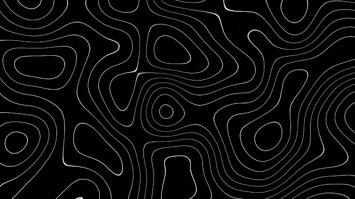 Abstract Black and White Wave Pattern | 4K Background