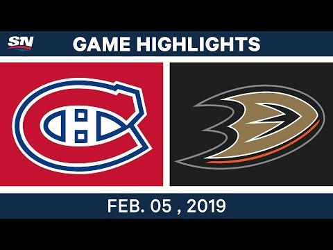 NHL Highlights | Ducks vs. Canadiens - Feb. 5, 2019