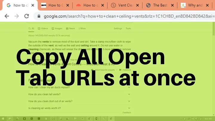 How to Copy All URLs from All Open Tabs in Your Browser