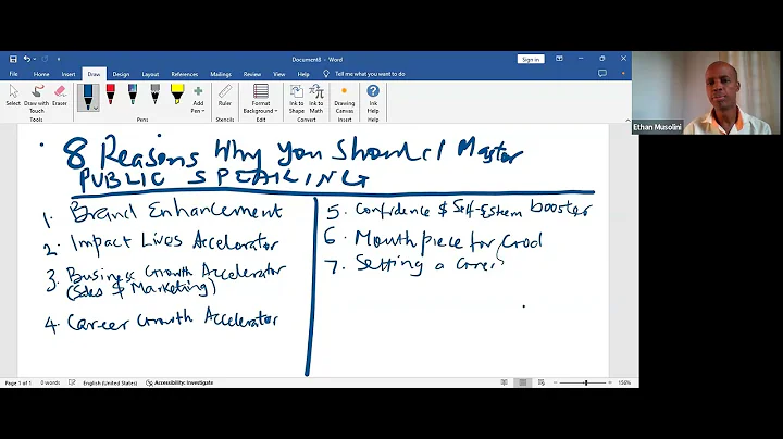 8 Reasons Why you Should Master Public Speaking by Ethan Musolini