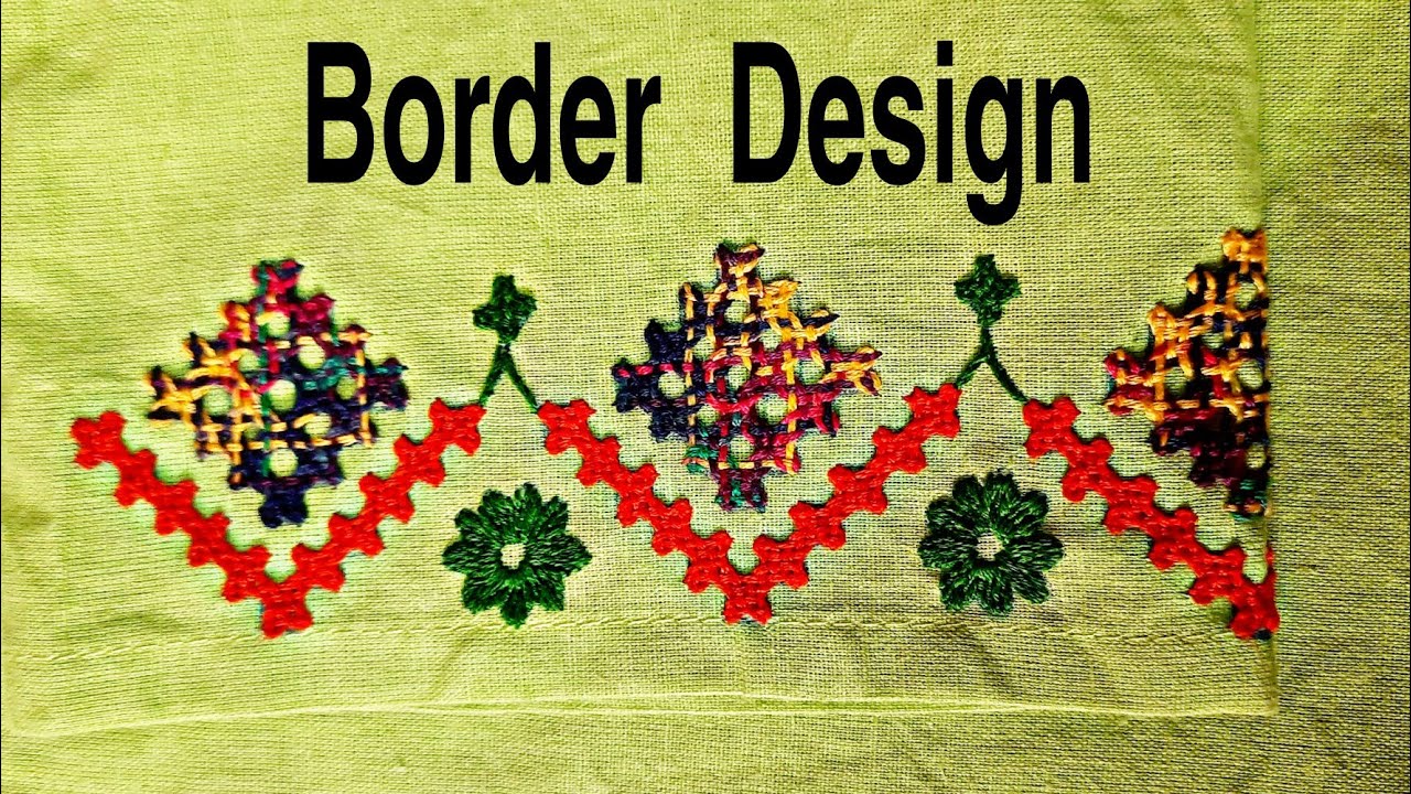 [REQUESTED] Kutch /Sindhi /Gujarati How To Stitch Border Design Hand ...