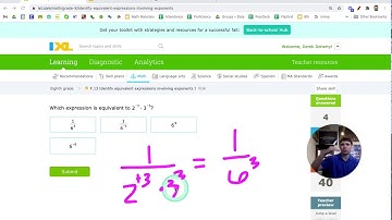 F.13: Identify Equivalent Expressions Using Exponents (IXL 8th Math)