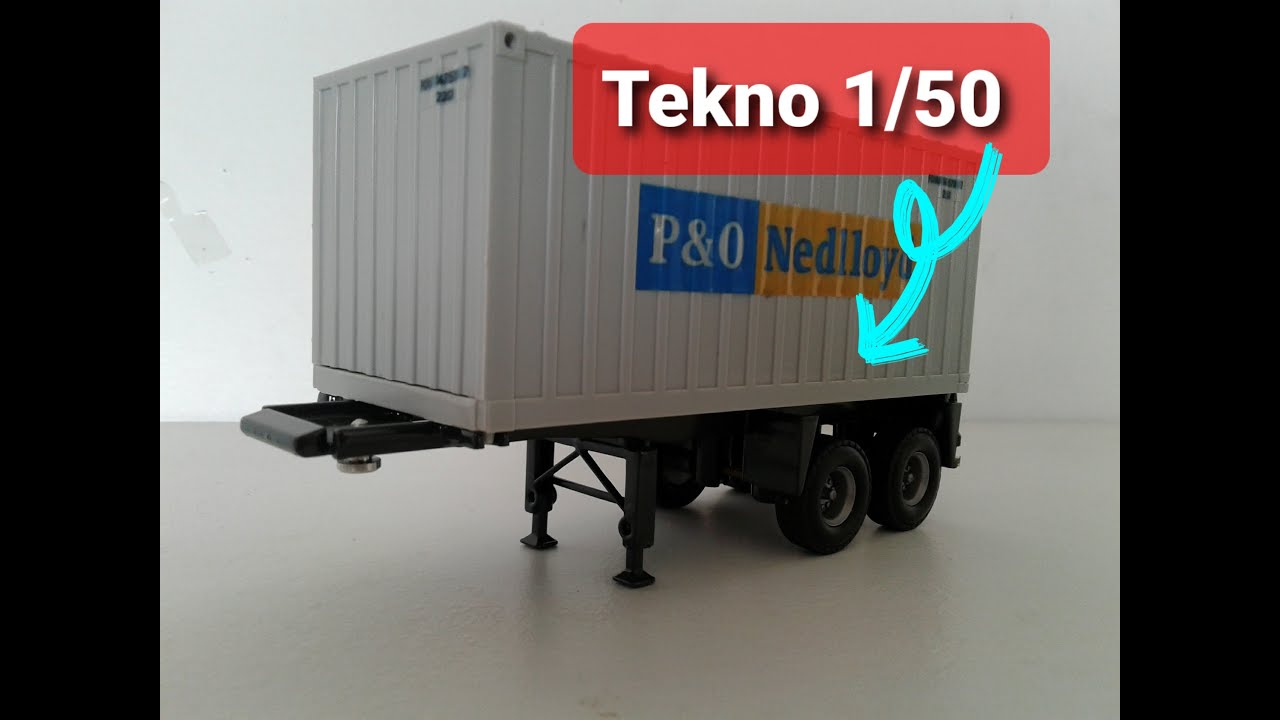 Miniatura Carreta Mercedes Benz Container Escala 1:50 Maersk